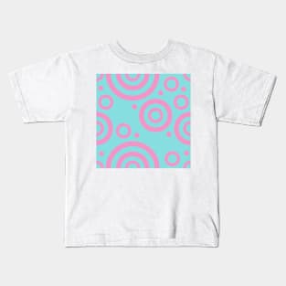 Pink circle pattern Kids T-Shirt